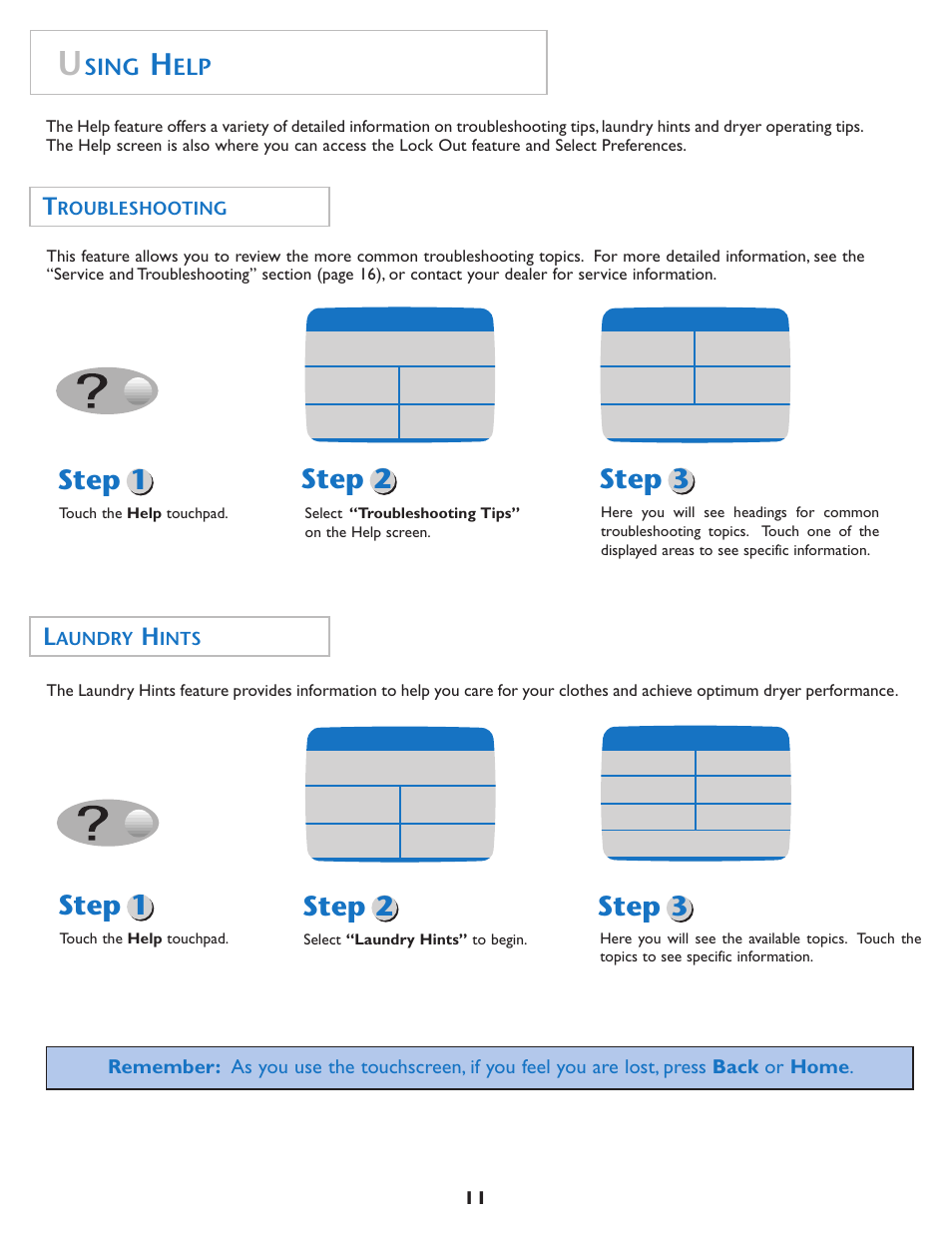 Step 1 step 2, Step 3, Sing | Maytag MDE7550AGW User Manual | Page 12 / 72