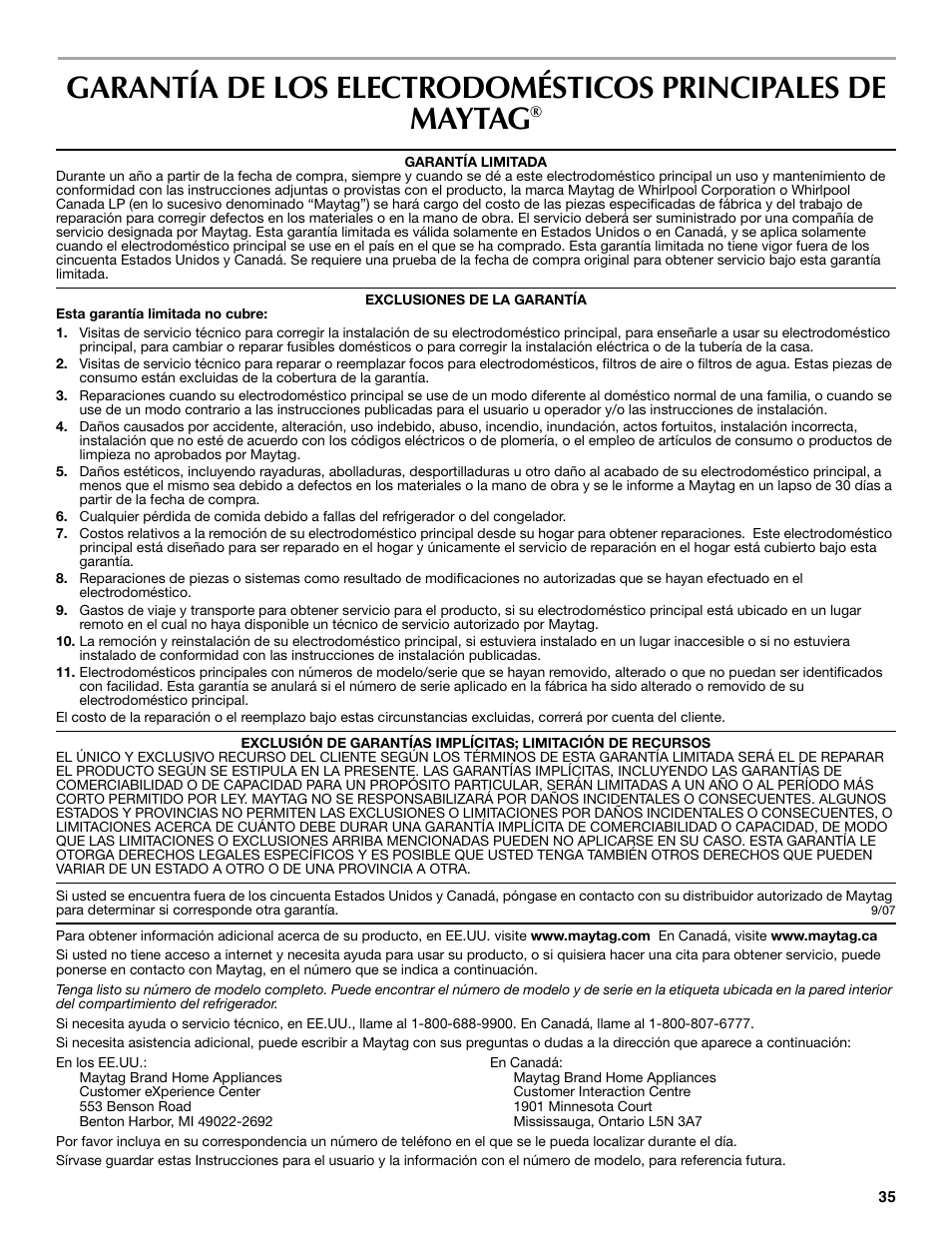 Maytag 12828190A User Manual | Page 35 / 54