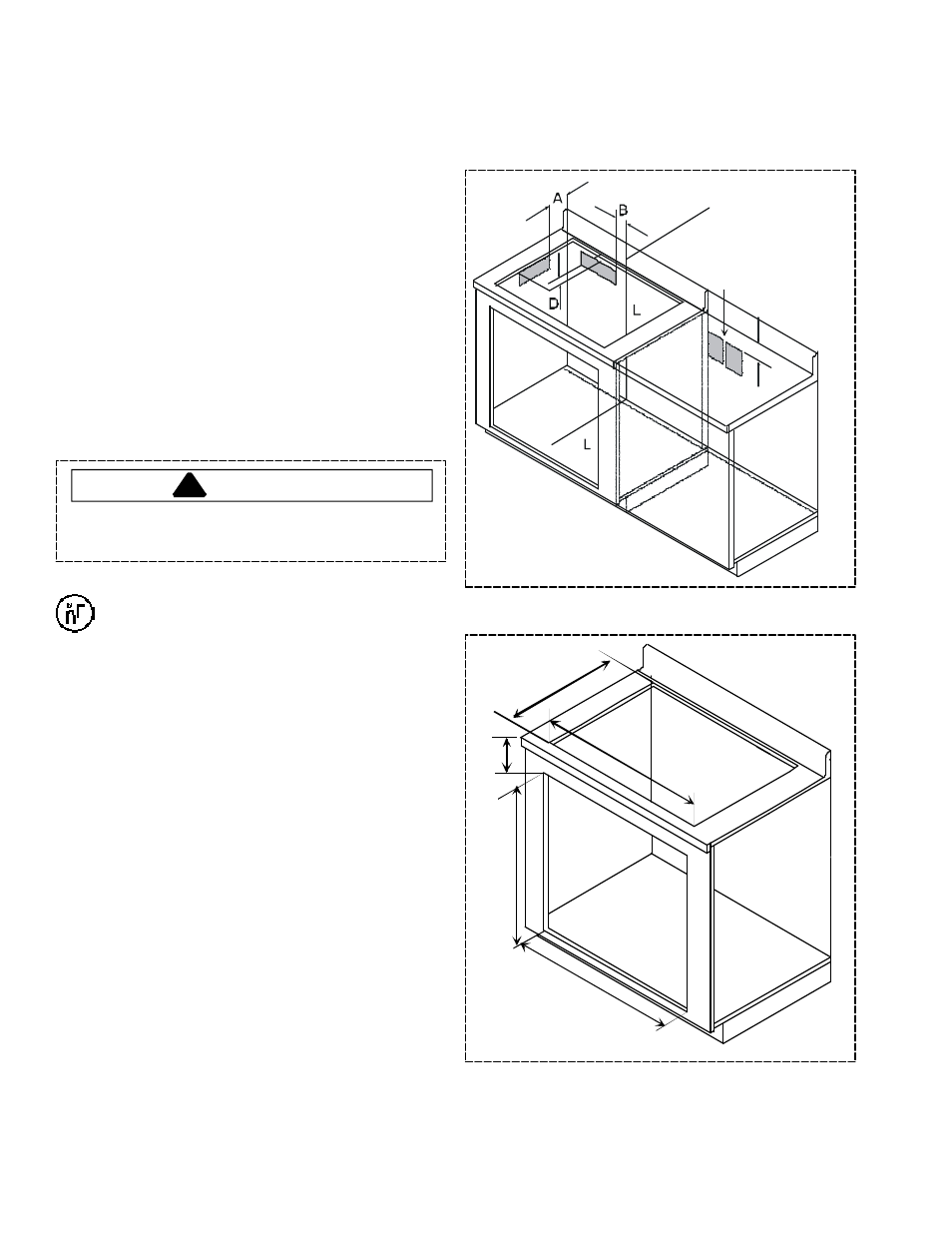 Warning, Installation instructions | Maytag AOES3030 User Manual | Page 24 / 47