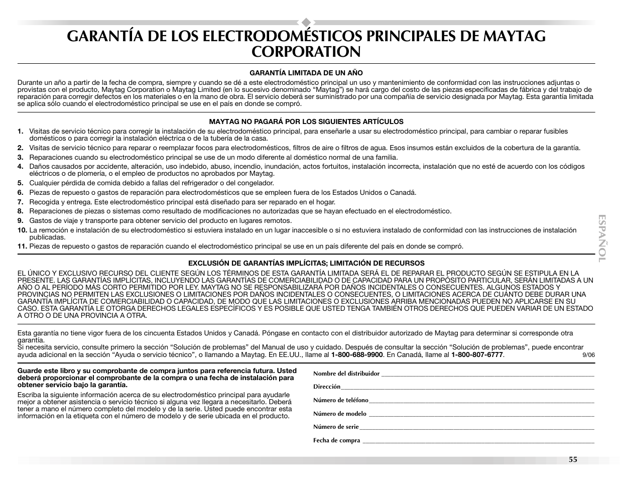 Maytag BRAVOSTM User Manual | Page 55 / 84