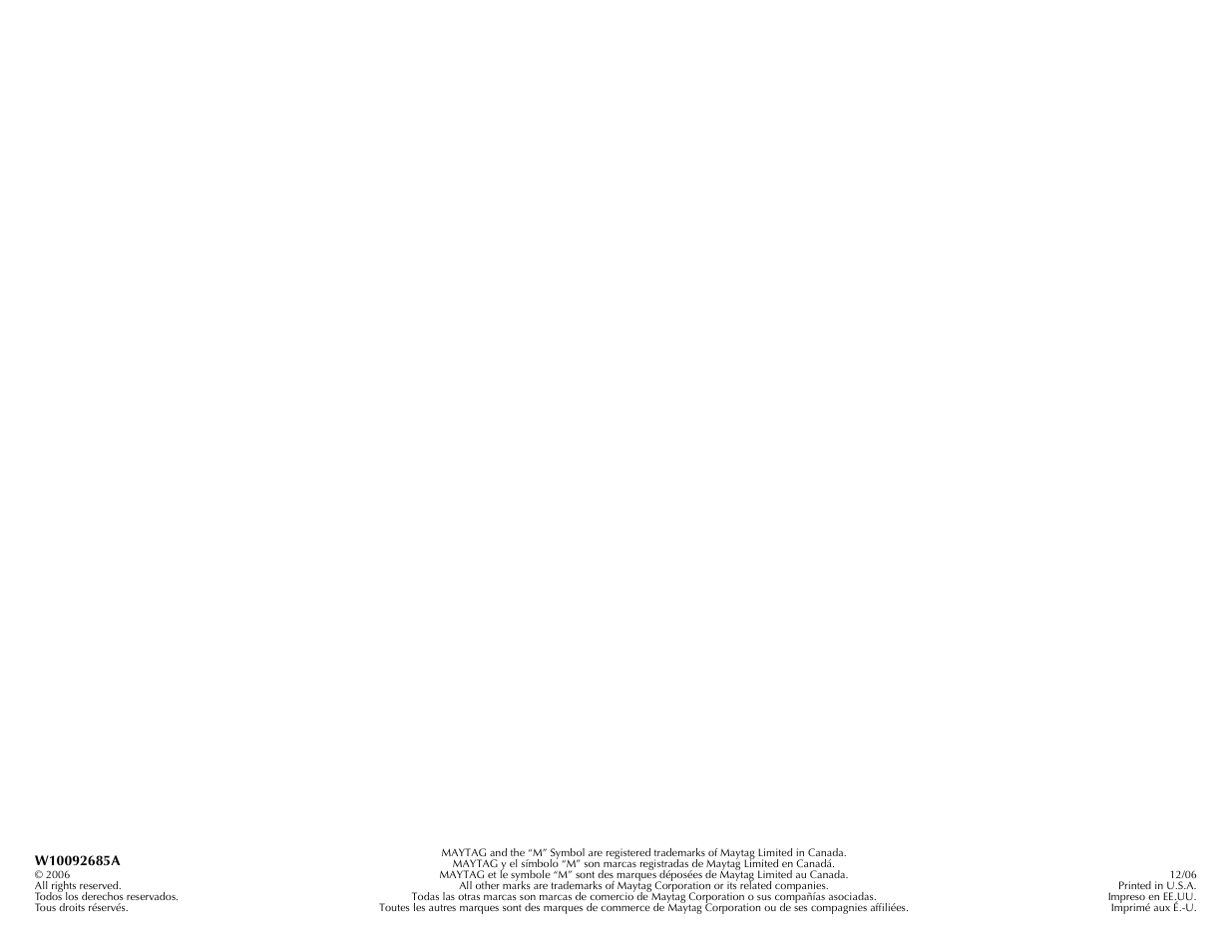 Maytag BRAVOSTM User Manual | Page 84 / 84