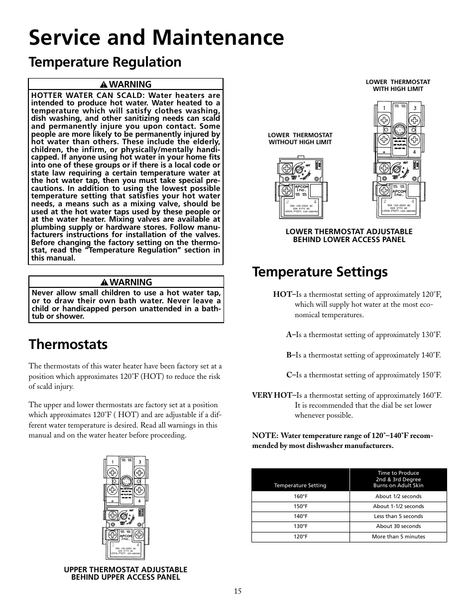 Service and maintenance | Maytag HRX40DERS User Manual | Page 15 / 32