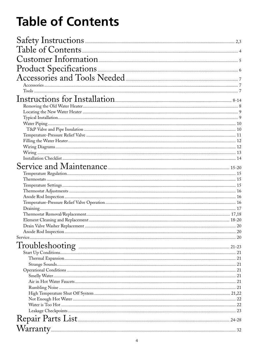 Maytag HRX40DERS User Manual | Page 4 / 32