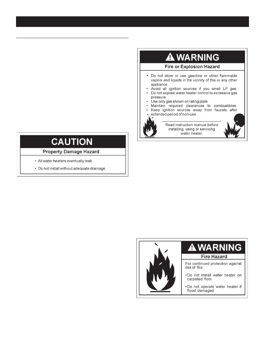Locating the new water heater, Facts to consider about the location | Maytag HRN31240X User Manual | Page 10 / 32