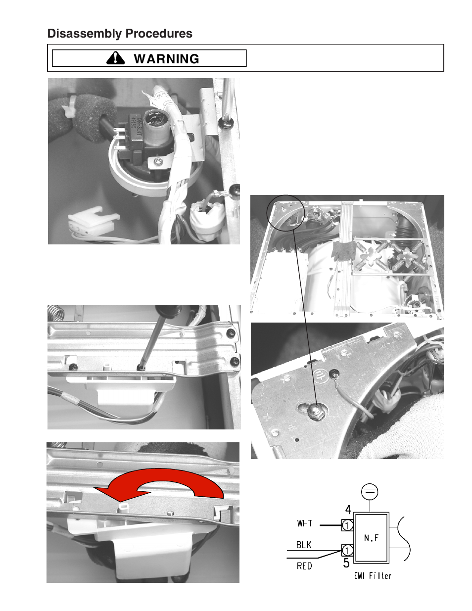 Warning, Disassembly procedures | Maytag MAH9700AW* User Manual | Page 27 / 65