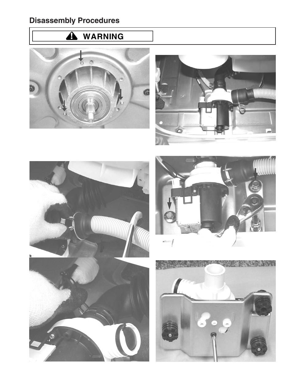 Warning, Disassembly procedures | Maytag MAH9700AW* User Manual | Page 35 / 65