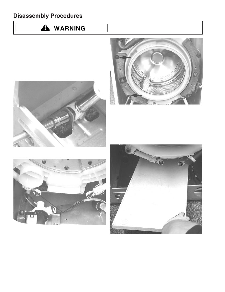 Warning, Disassembly procedures | Maytag MAH9700AW* User Manual | Page 36 / 65