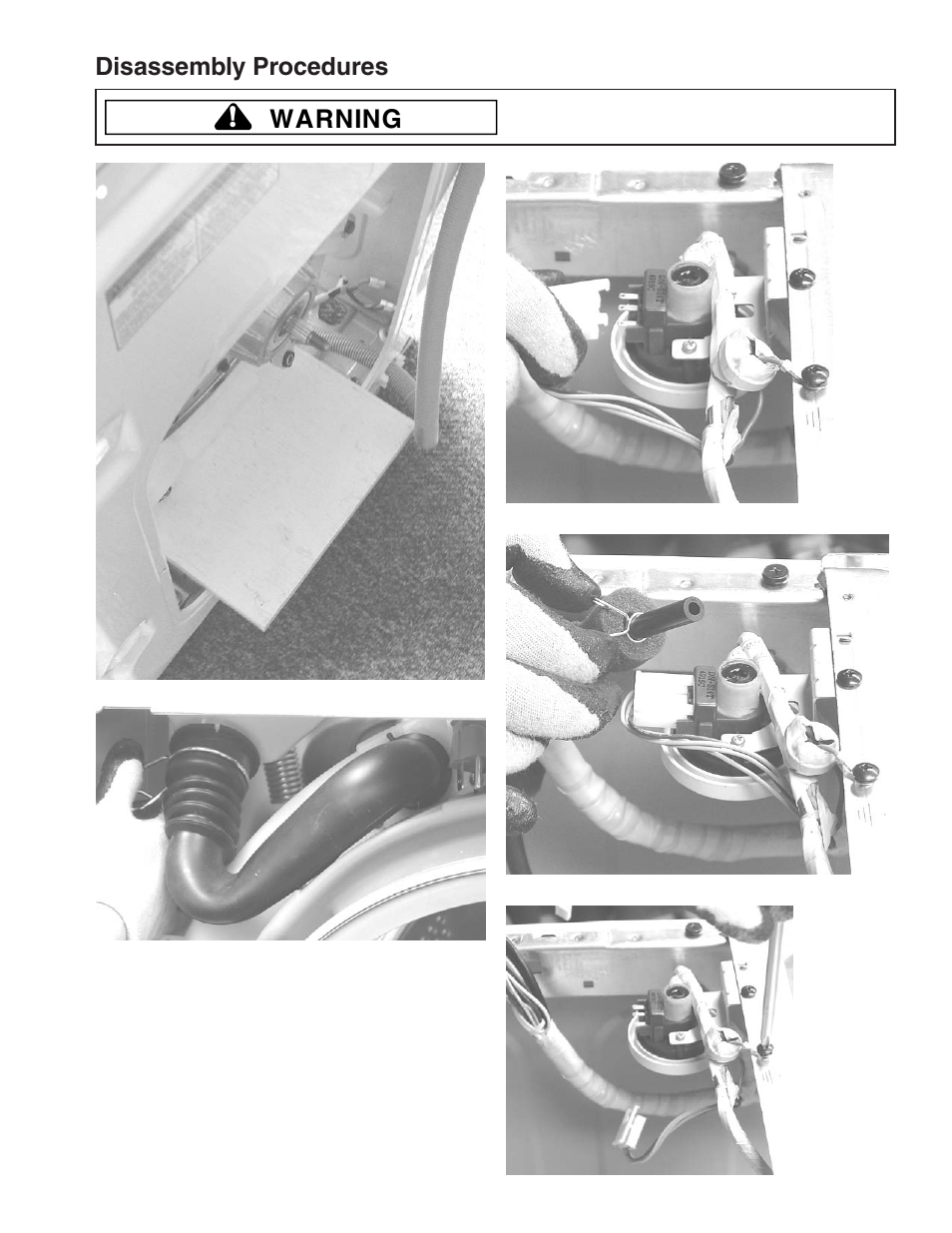 Warning, Disassembly procedures | Maytag MAH9700AW* User Manual | Page 37 / 65