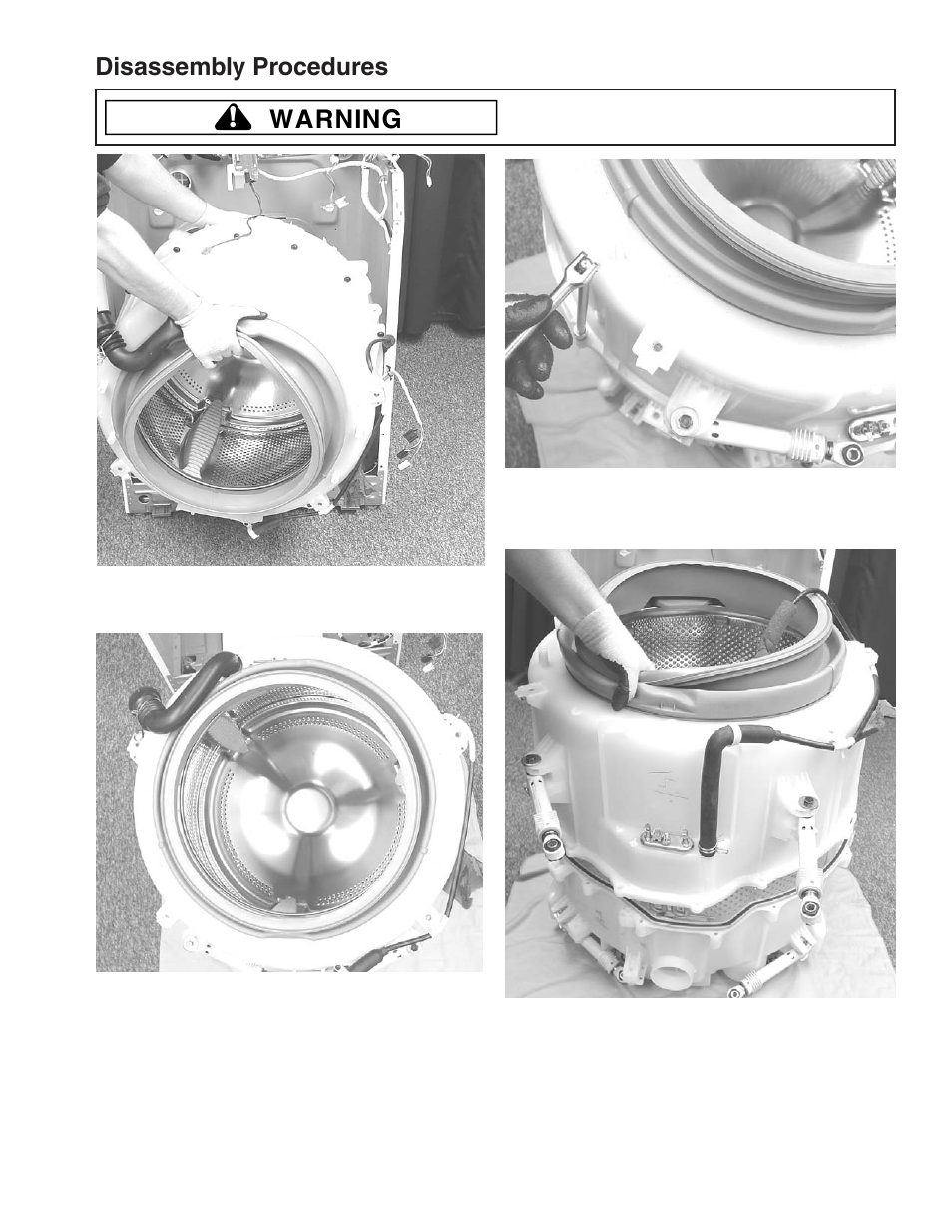 Warning, Disassembly procedures | Maytag MAH9700AW* User Manual | Page 39 / 65