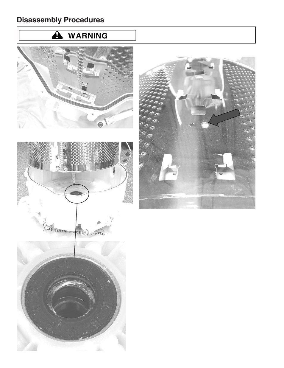 Warning, Disassembly procedures | Maytag MAH9700AW* User Manual | Page 40 / 65