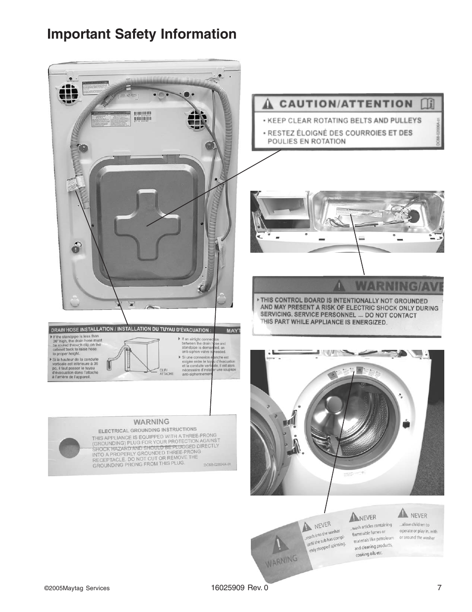 Important safety information | Maytag MAH9700AW* User Manual | Page 7 / 65