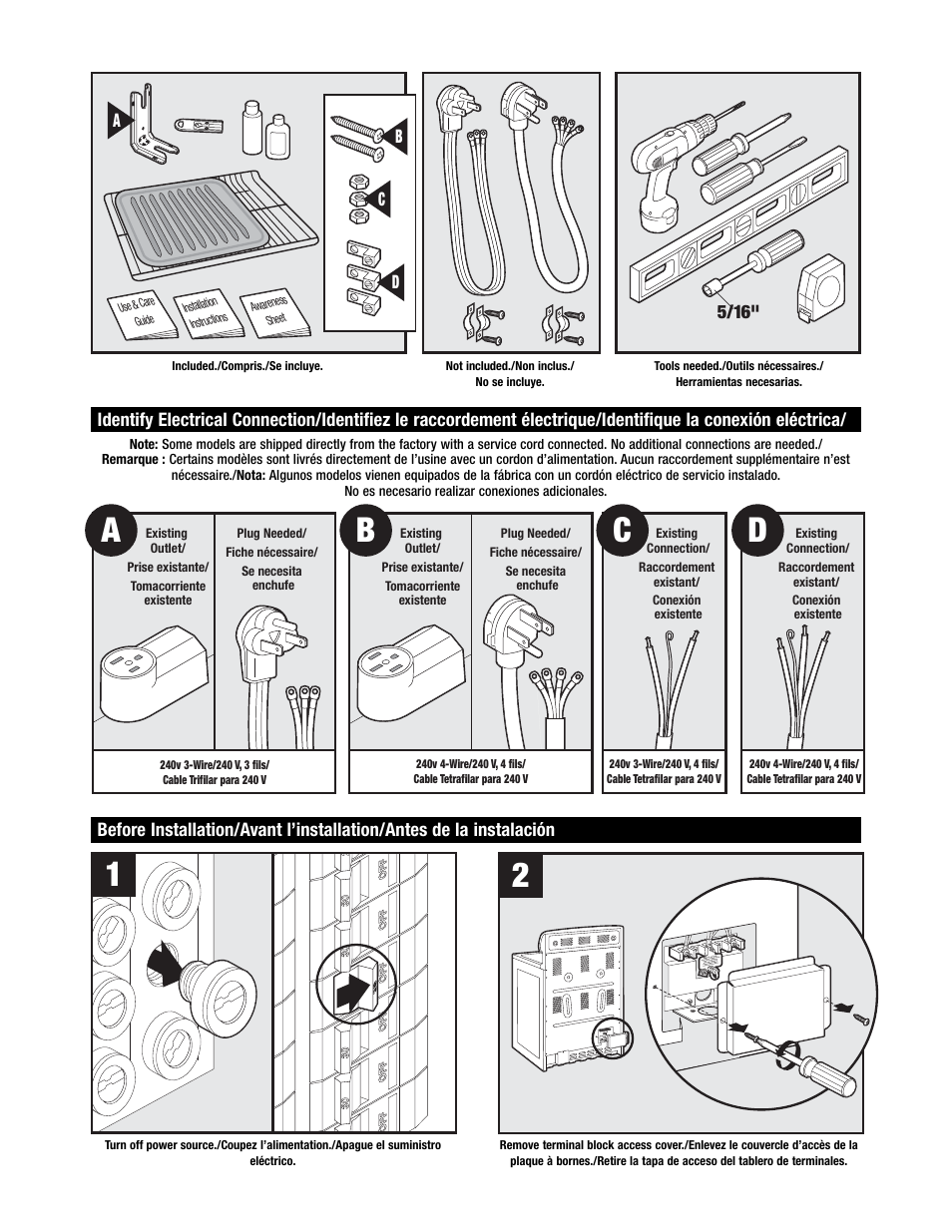Ab c d, 5/16" a b c d | Maytag MER6775 User Manual | Page 12 / 14