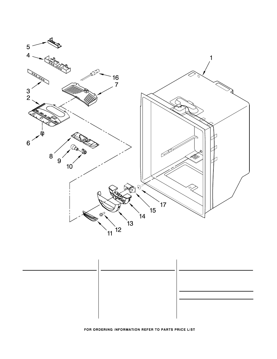 Refrigerator liner, Refrigerator liner parts | Maytag MBL1956KES3 User Manual | Page 6 / 15