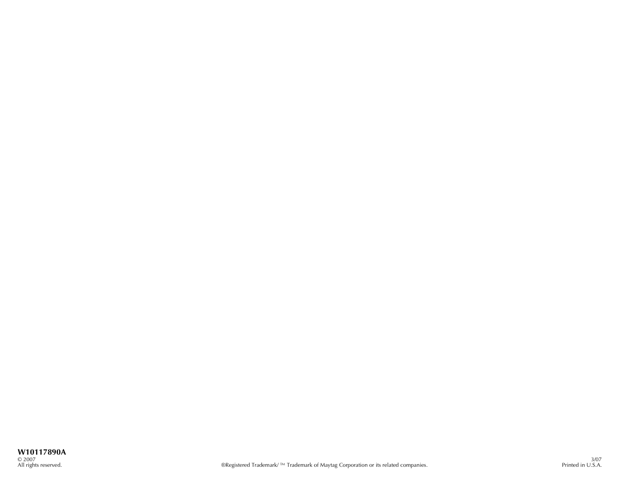 Maytag W10117890A User Manual | Page 20 / 20