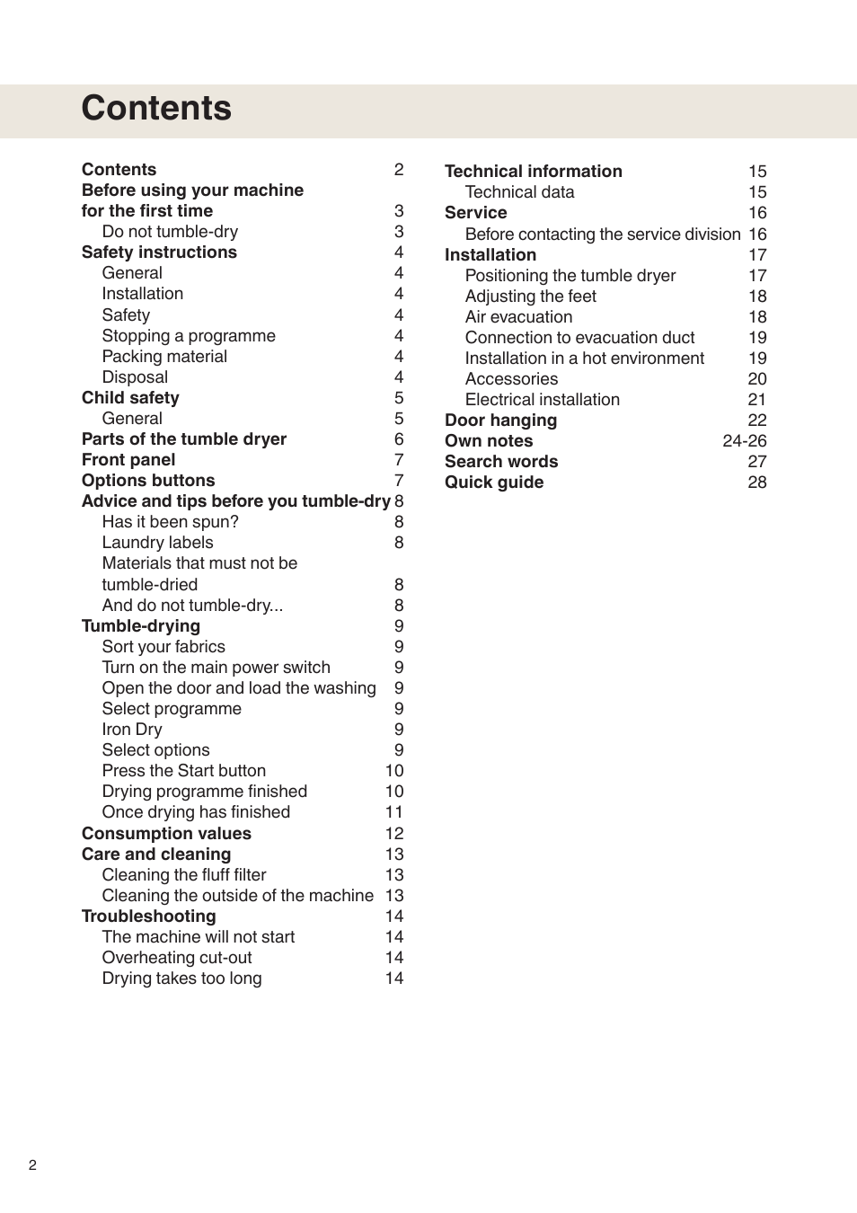 Maytag MDE9601 User Manual | Page 2 / 28