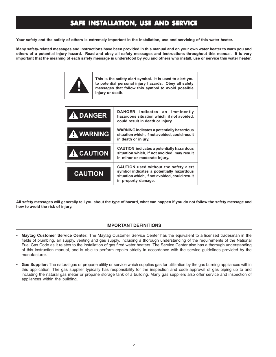 Maytag HRN4975S User Manual | Page 2 / 32