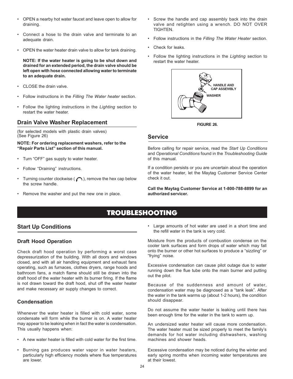 Troubleshooting | Maytag HRN4975S User Manual | Page 24 / 32