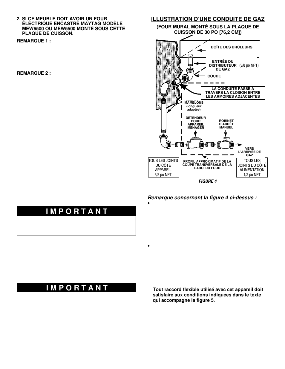 Illustration d’une conduite de gaz | Maytag MGC6536 User Manual | Page 27 / 33