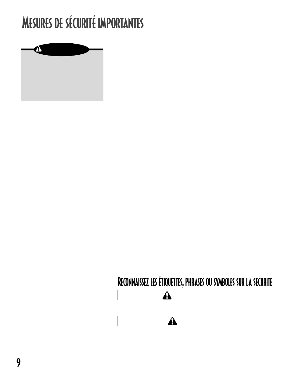 Esures de sécurité importantes, Avertissement attention, Conserver ces instructions | Maytag MAV5257 User Manual | Page 10 / 24