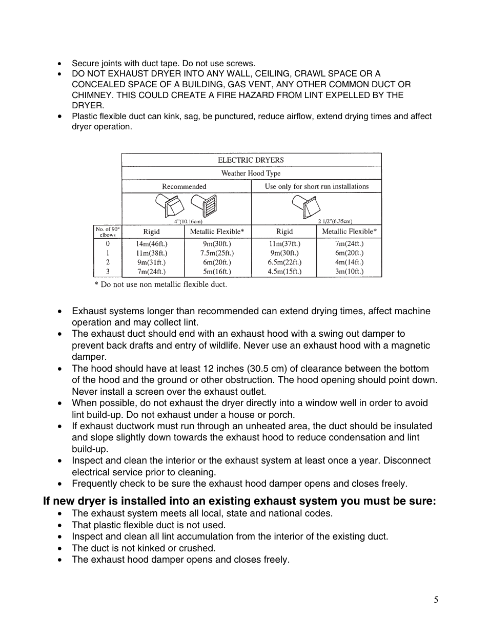 Maytag MDE2400AYW User Manual | Page 5 / 12