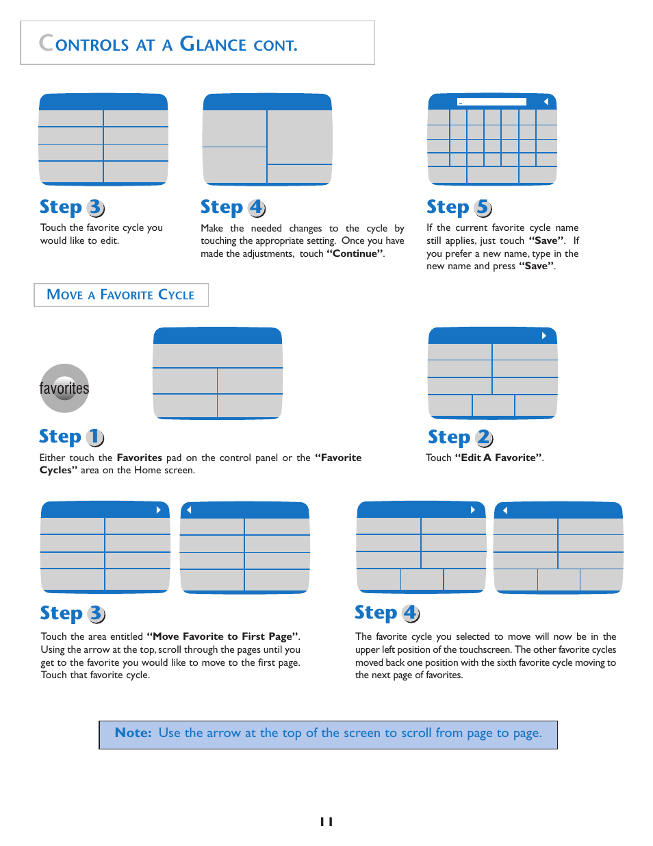 Step 3 step 4 step 5, Step 1 step 2 step 3, Step 4 | Ontrols at a, Lance, Cont | Maytag MD75 User Manual | Page 12 / 72