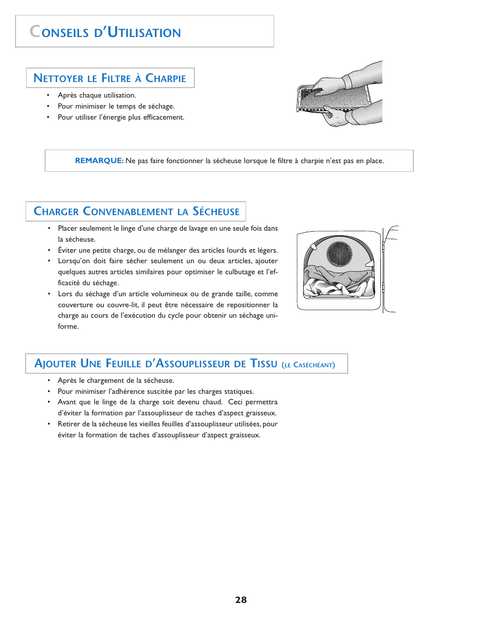 Onseils d, Tilisation | Maytag MD75 User Manual | Page 29 / 72