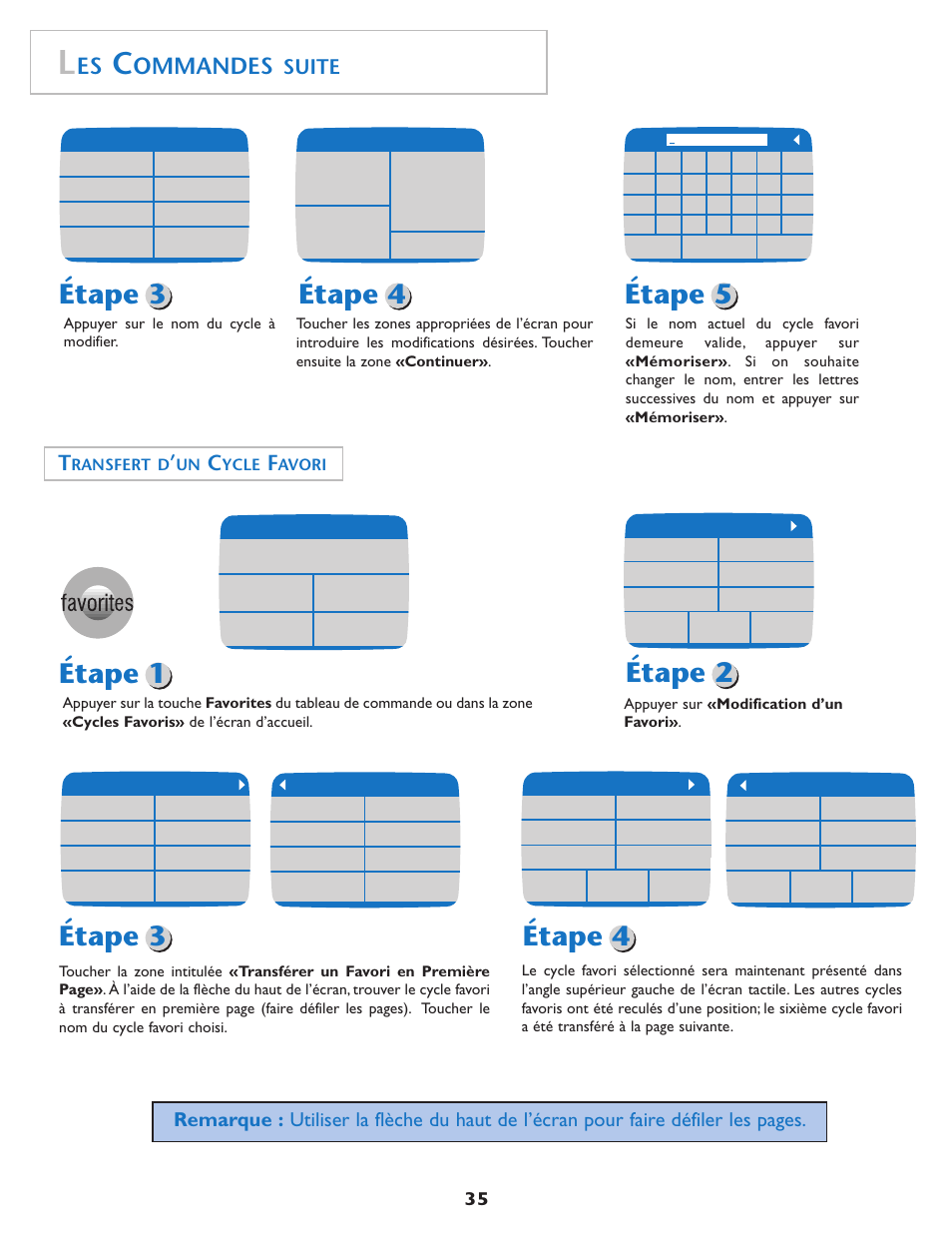 Ommandes, Suite | Maytag MD75 User Manual | Page 36 / 72