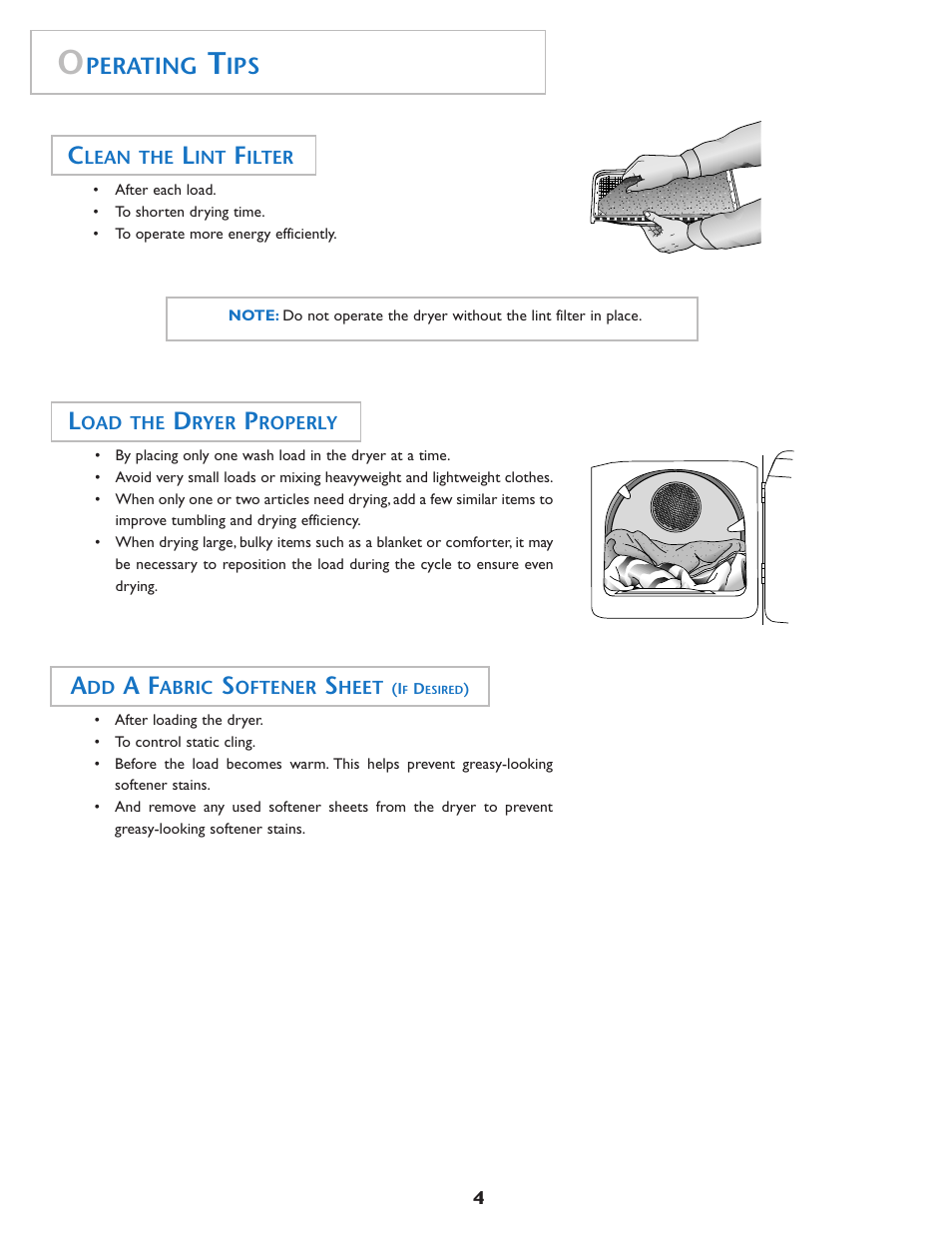 Perating | Maytag MD75 User Manual | Page 5 / 72