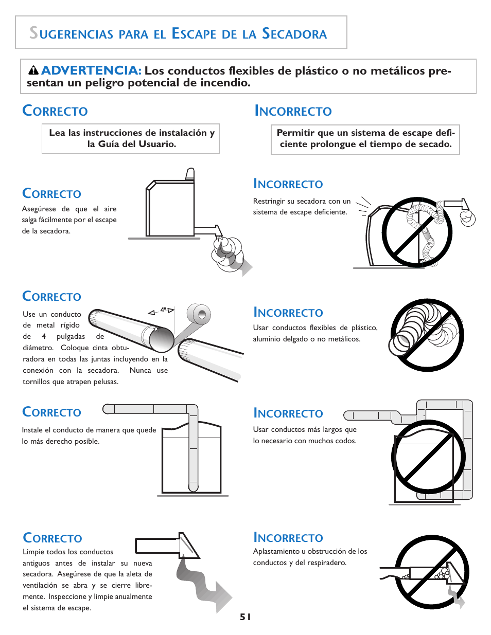 Advertencia | Maytag MD75 User Manual | Page 52 / 72