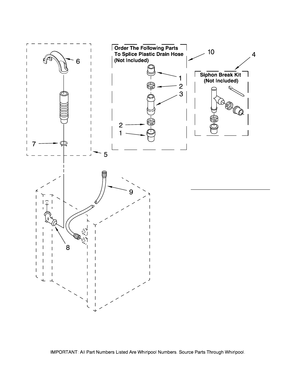 Water system, Water system parts | Maytag MET3800TW1 User Manual | Page 19 / 21
