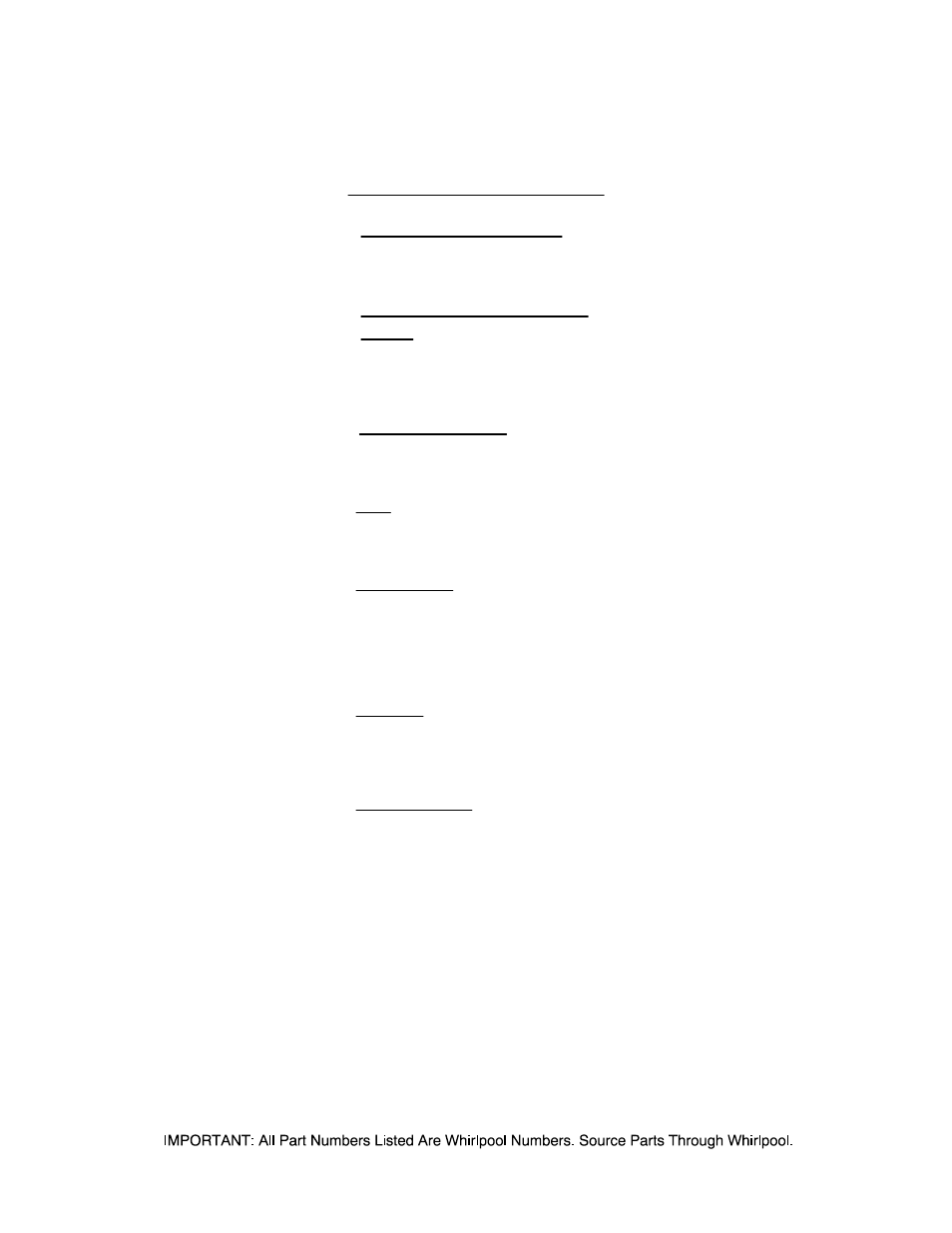 Optional, Optional parts (not included) | Maytag MET3800TW1 User Manual | Page 21 / 21