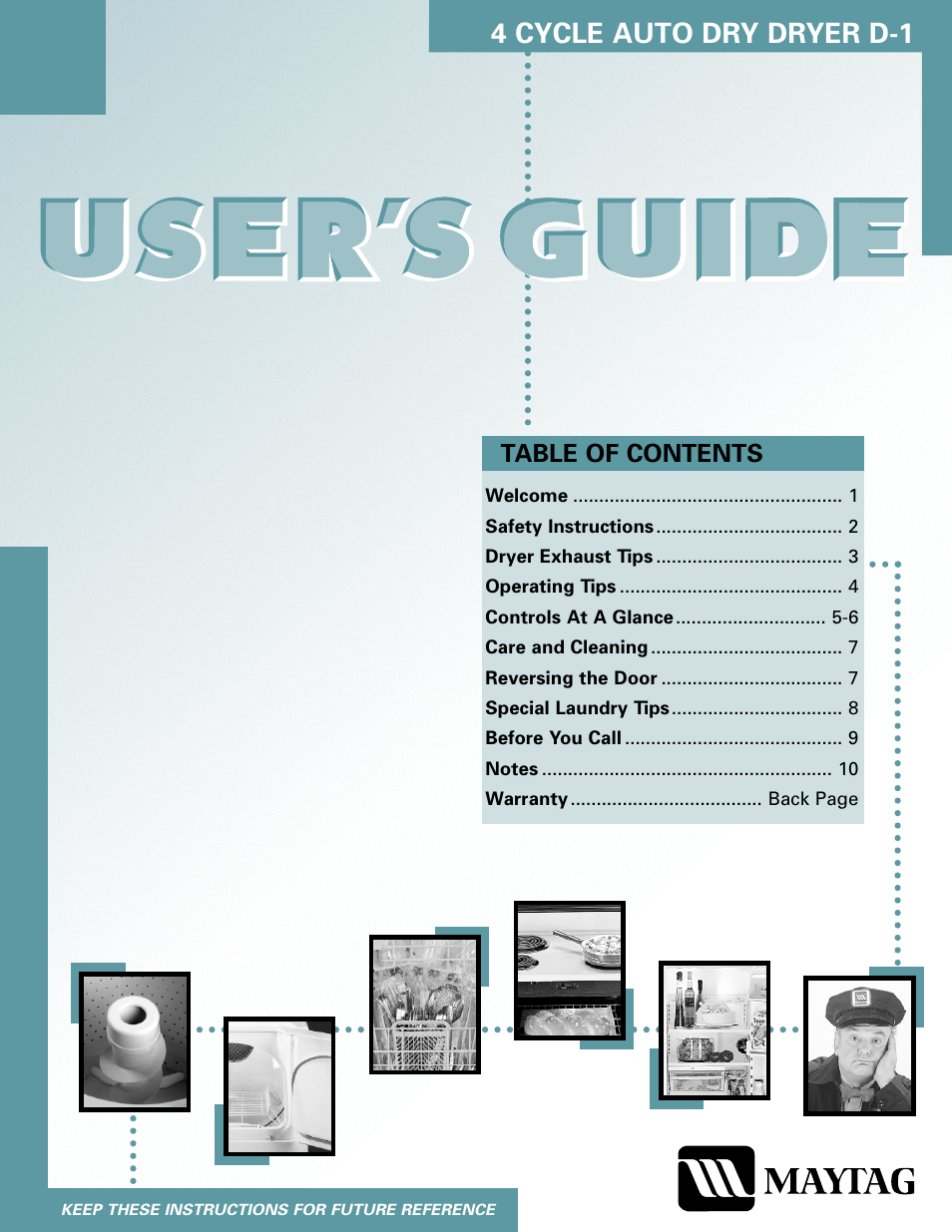 Maytag MD9206 User Manual | 12 pages