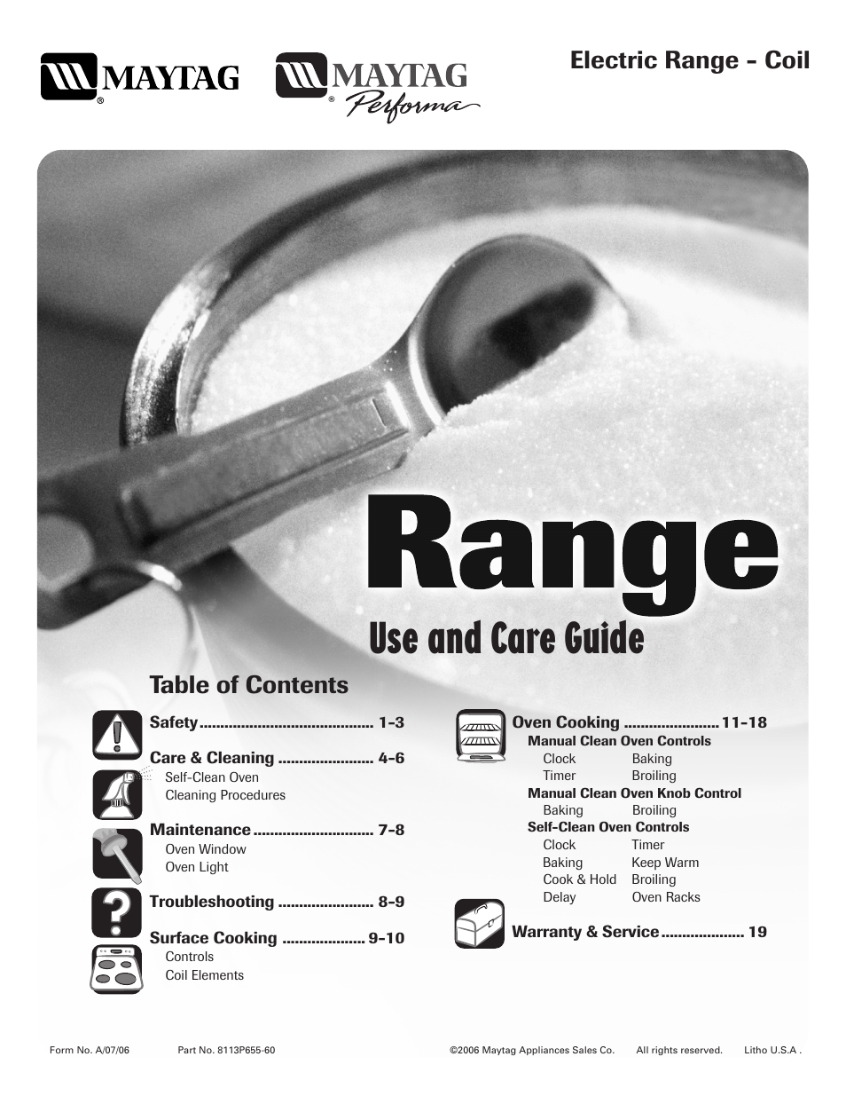 Maytag 8113P655-60 User Manual | 20 pages