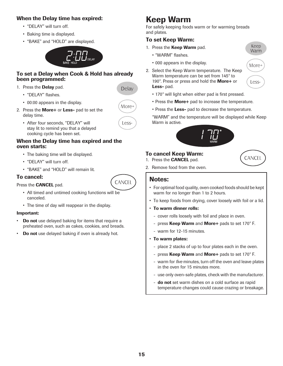 Keep warm | Maytag 8113P655-60 User Manual | Page 16 / 20
