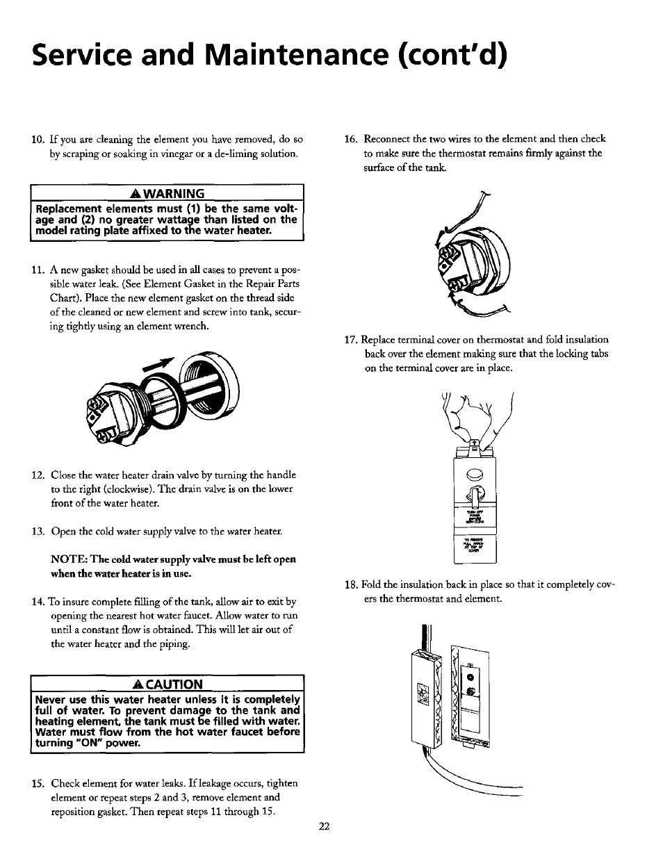 Service and maintenance (cont'd) | Maytag HE21250S User Manual | Page 22 / 32