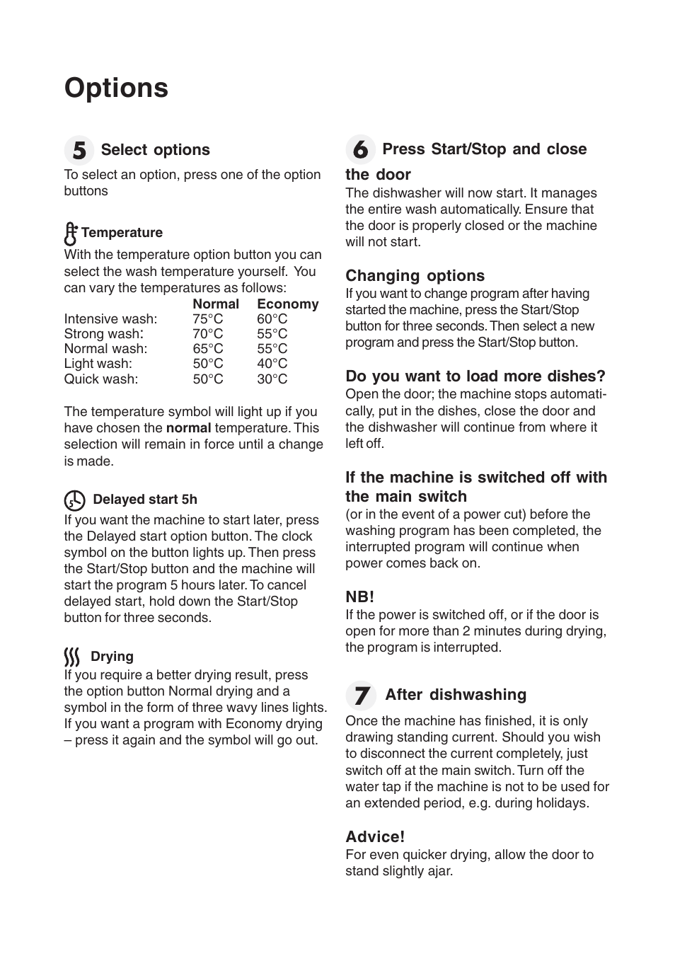 Options | Maytag 760S User Manual | Page 13 / 40