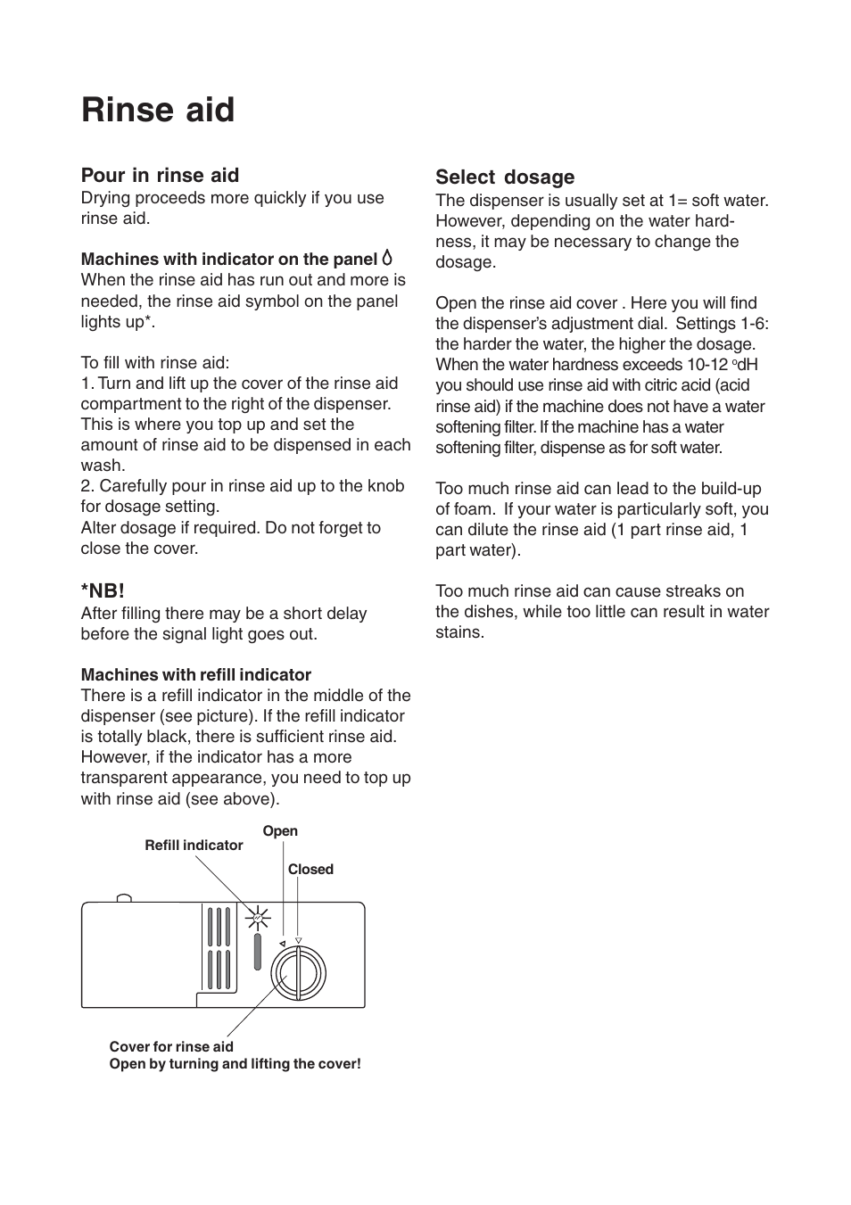 Rinse aid | Maytag 760S User Manual | Page 20 / 40