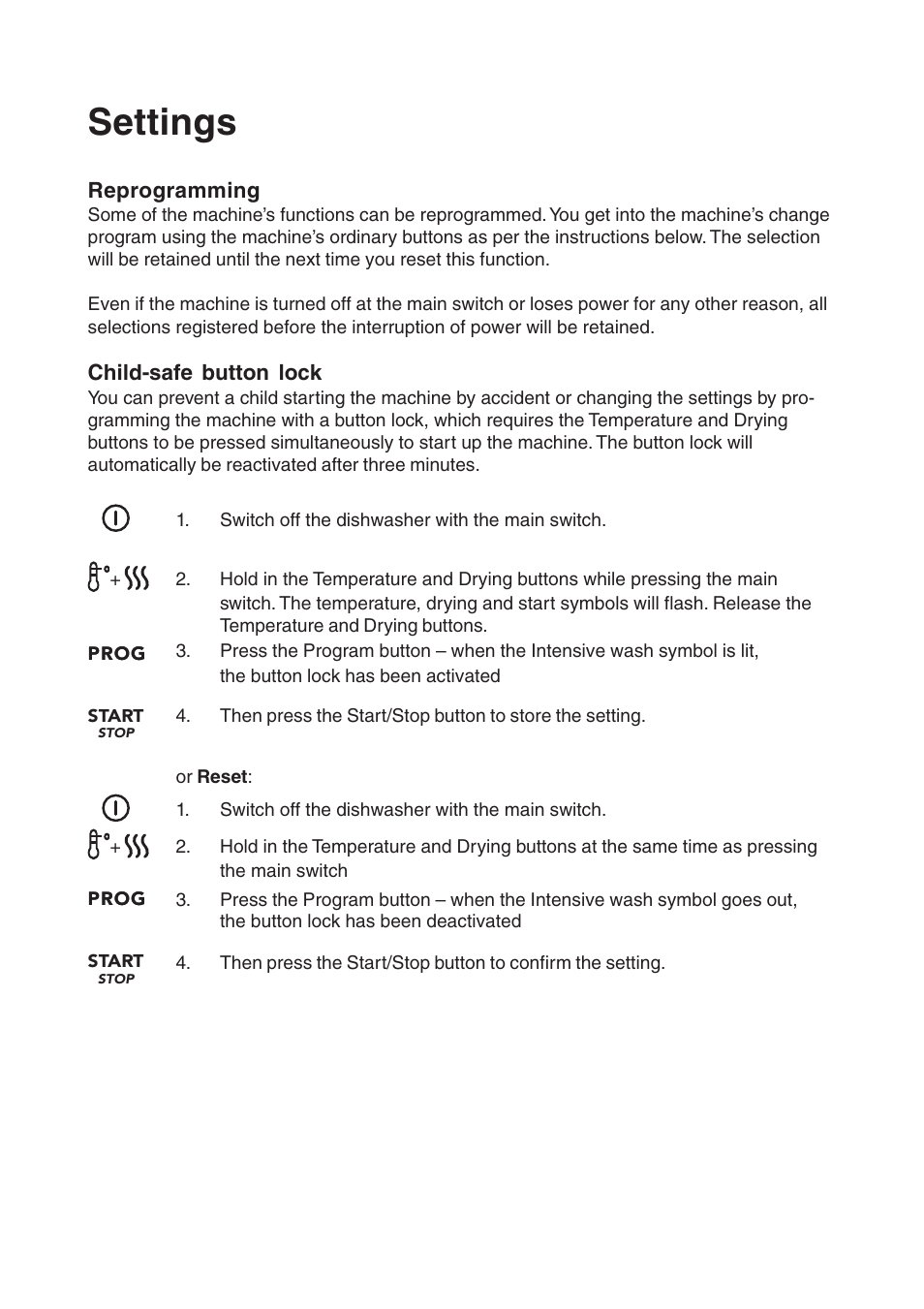 Settings | Maytag 760S User Manual | Page 22 / 40