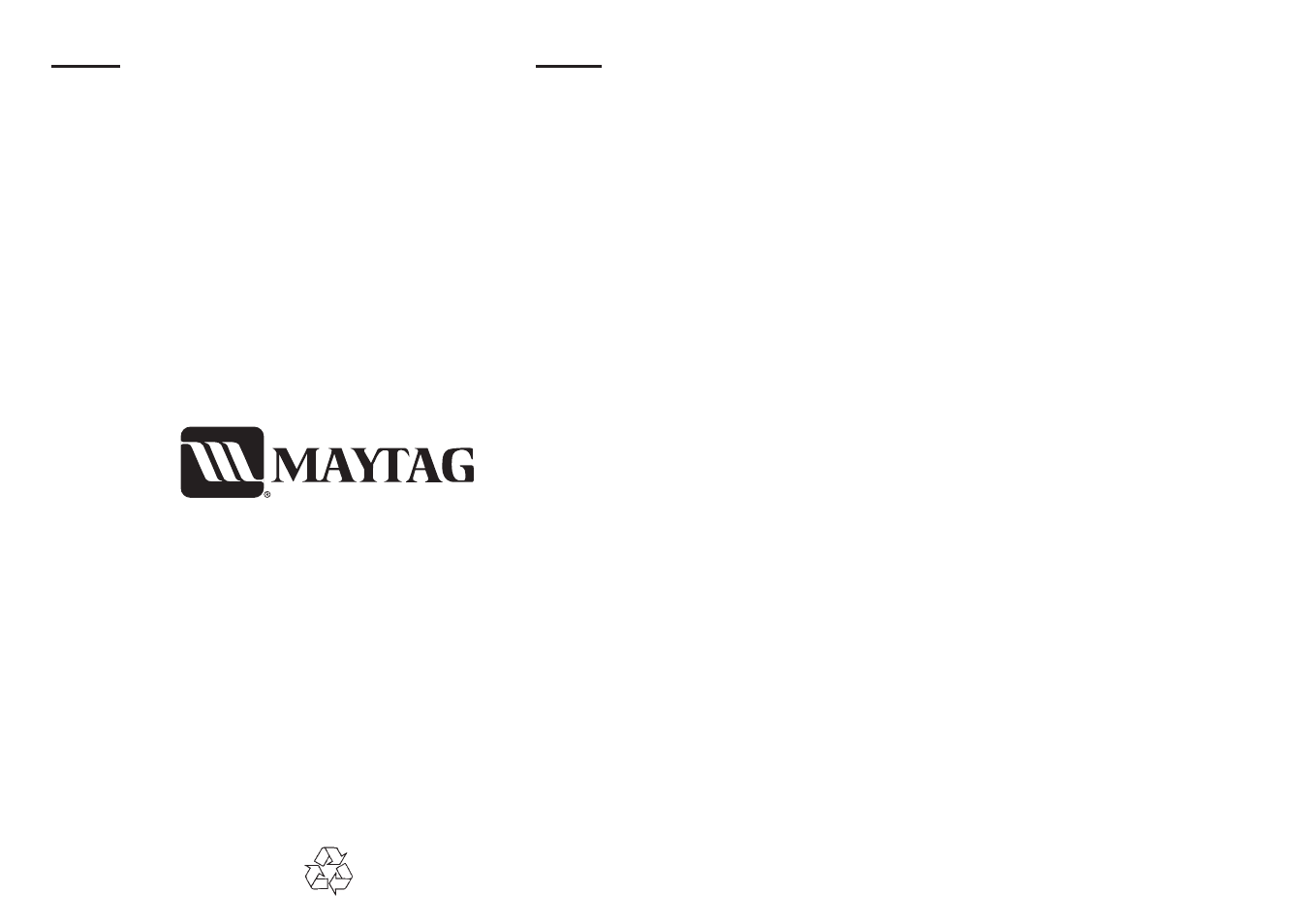 Maytag MAF 1060 User Manual | Page 17 / 17