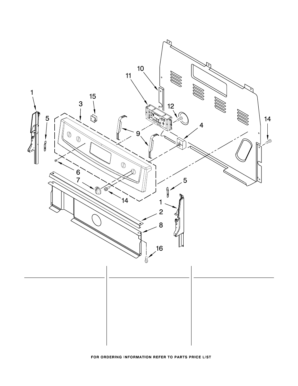 Control panel, Control panel parts | Maytag MER7662WW0 User Manual | Page 2 / 7