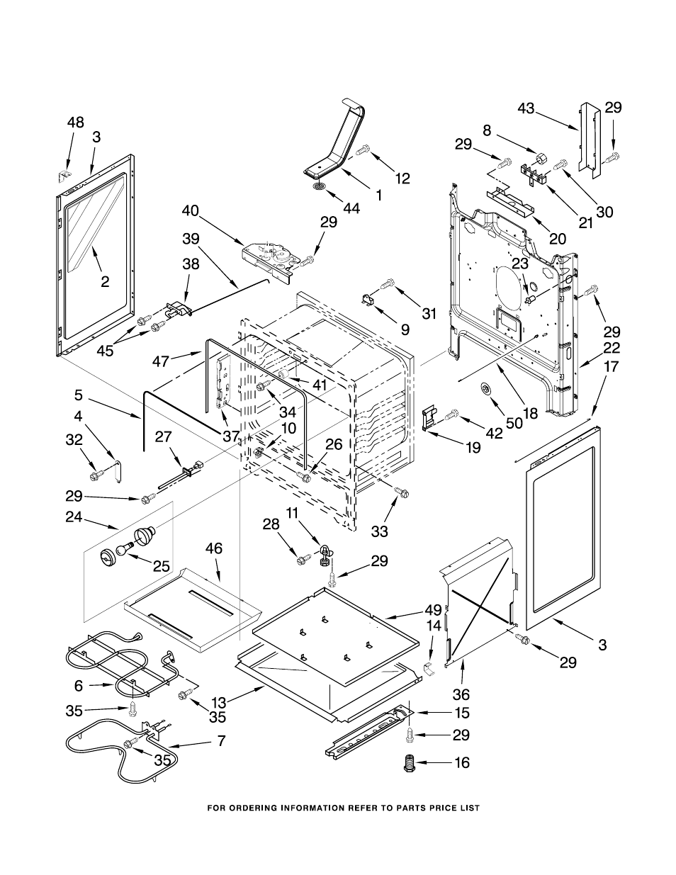 Chassis, Chassis parts | Maytag MER7662WW0 User Manual | Page 3 / 7