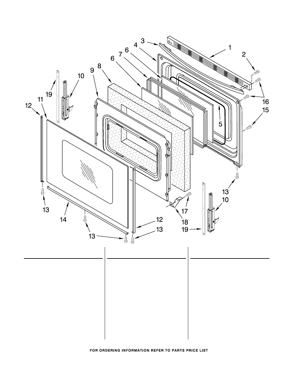 Door, Door parts | Maytag MER7662WW0 User Manual | Page 6 / 7