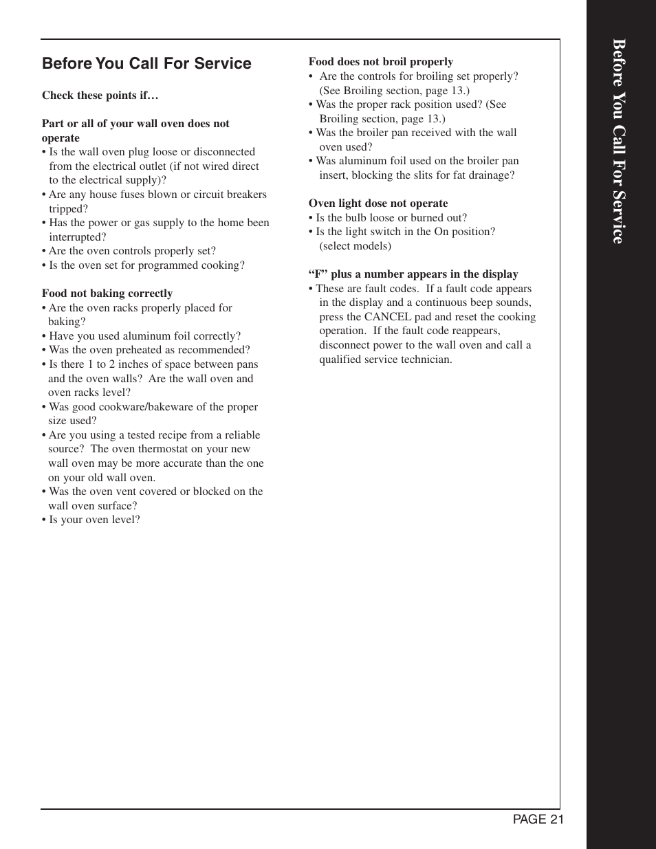 Befor e y ou call for service, Before you call for service | Maytag CWG4600 User Manual | Page 23 / 24