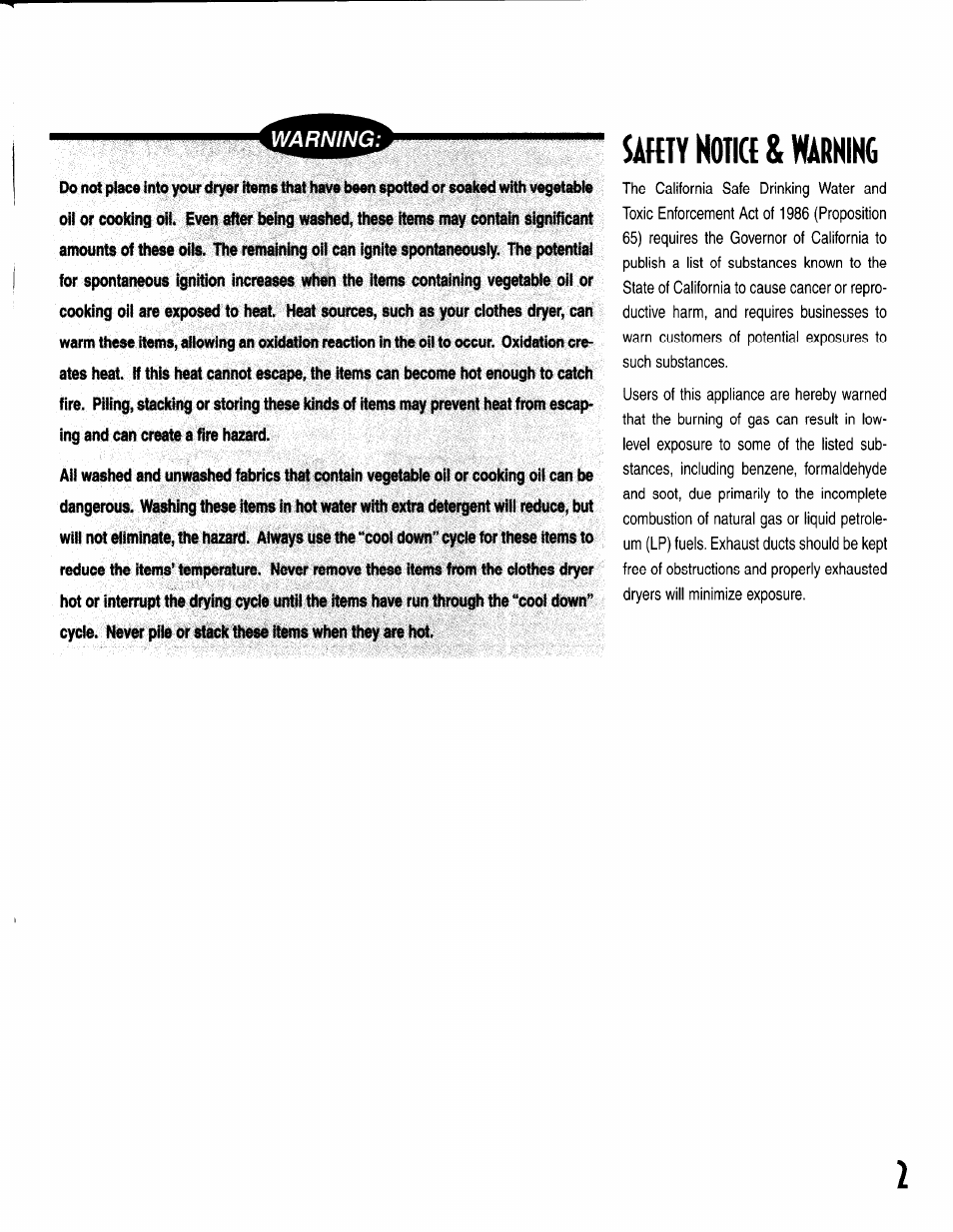 Sahty н0ш | Maytag INTELLIDRY MD-15 User Manual | Page 3 / 12