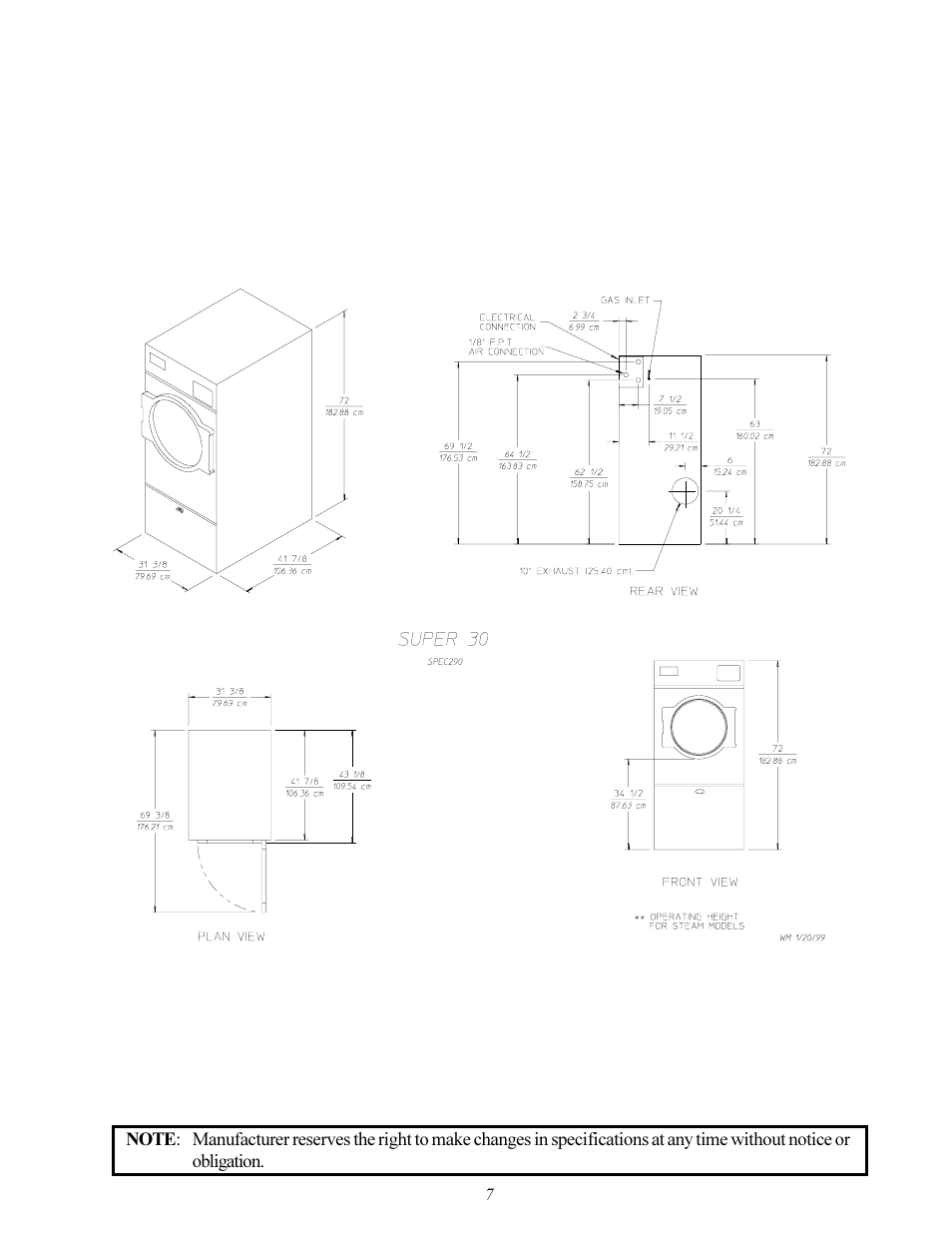 Specifications mdg-30 fast dry | Maytag MDG-30 User Manual | Page 11 / 52