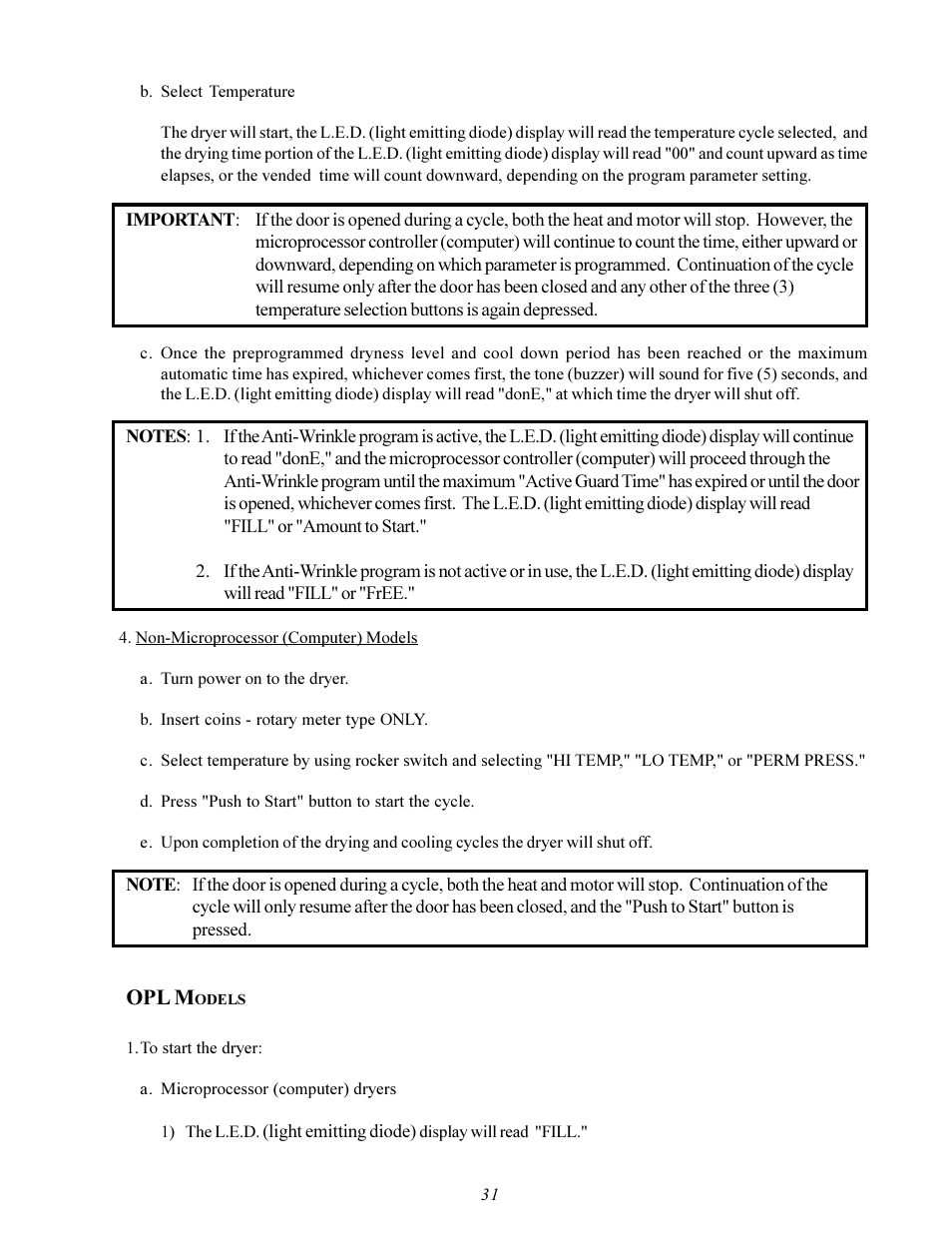 Opl m | Maytag MDG-30 User Manual | Page 35 / 52