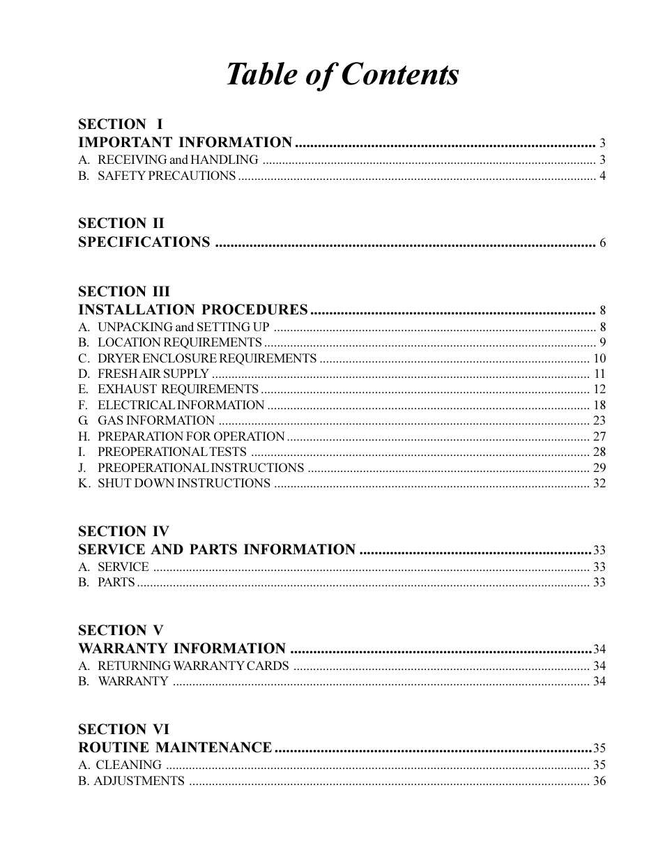 Maytag MDG-30 User Manual | Page 5 / 52