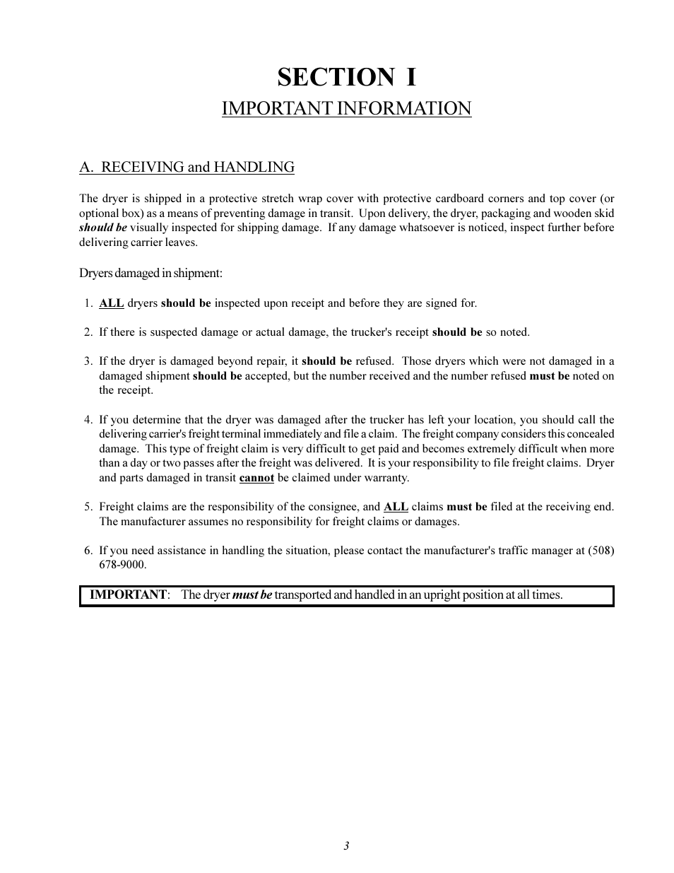 Important information | Maytag MDG-30 User Manual | Page 7 / 52