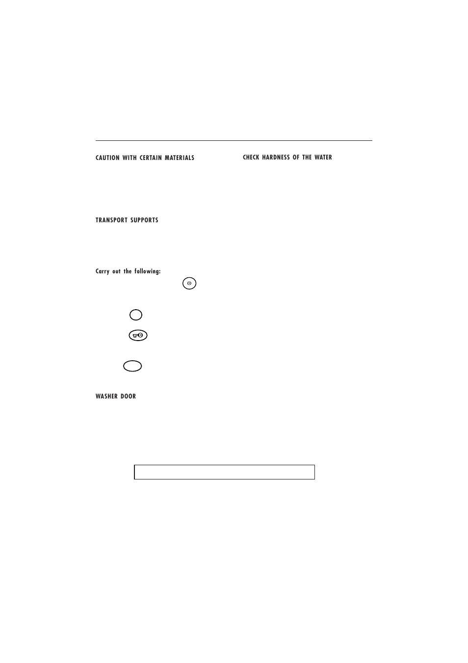 1 before washing the first time | Maytag MAF 9801 User Manual | Page 3 / 36