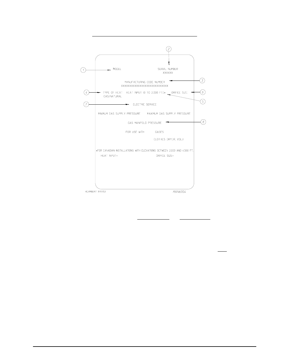 Data label information | Maytag MDG50PCC User Manual | Page 29 / 34